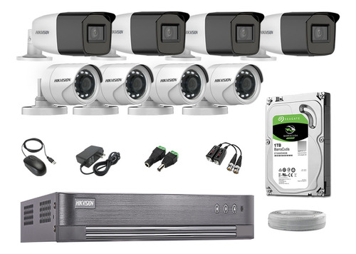 Cámaras Seguridad Exterior Kit 8 Varifocal Full Hd + 1tb Wd