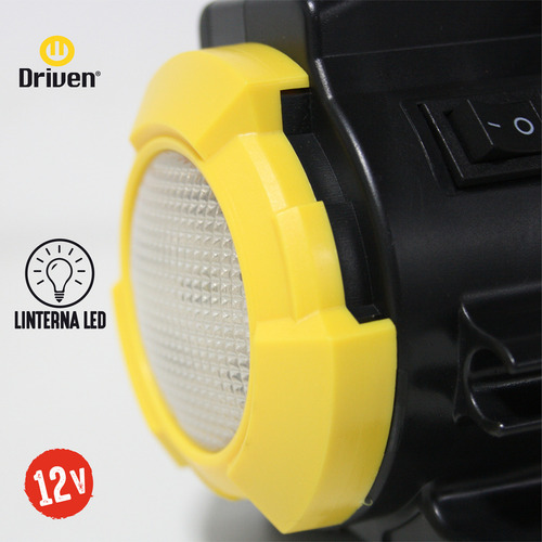 Imagen 3 de 4 de Compresor de aire mini 12v Portátil con luz Led DRIVEN