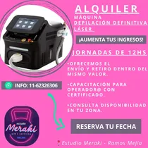 Comprar Alquiler Máquina Depilación Definitiva Láser Jornada 12hs