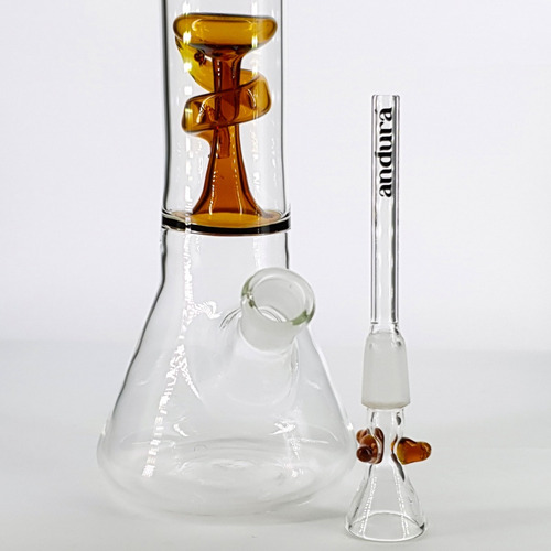 Imagem 6 de 6 de Andurá | Ice Bong De Vidro Com Filtro Espiral E Trava Gelo