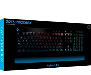 Teclado Logitech G213 Prodigy Rgb Gaming Color del teclado Negro Idioma Inglés US