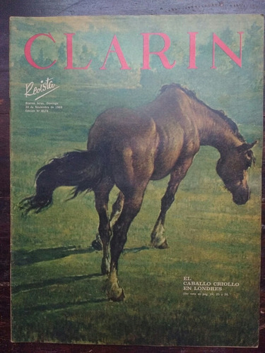 Revista Clarín 30/11/69 Carlos Roume 1° Transfusión En Arg