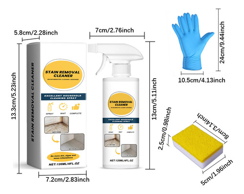 Spray Removedor De Moho O, Paquete Mediano, 120 Ml, Action T