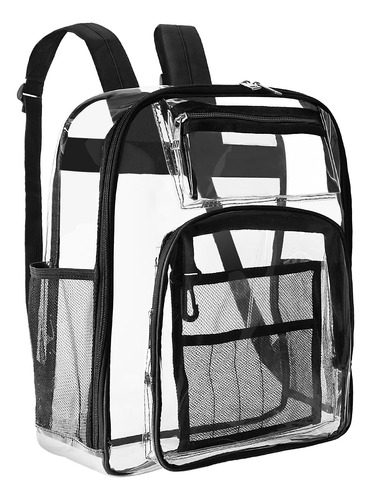 Realtopdo Pvc Clear Mochila Pesada Para La Escuela, Mochila