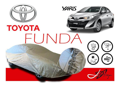 Cobertura Broche Afelpada Eua Toyota Yaris Sedan 2020-2021