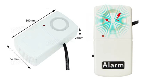 Alarme Sirene Falta Interrupção Queda Energia Elétric/bivolt Branco