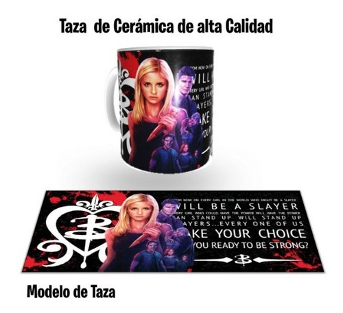 Taza De Ceramica 320 Ml, Buffy La Cazavampiros