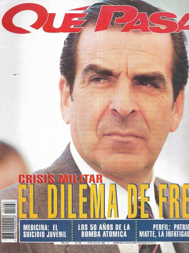 Revista Qué Pasa 1268 / 29 Julio 1995 / Dilema De Frei