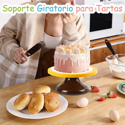 Soporte De Pastel Giratorio Soporte De Decoración De Pastele