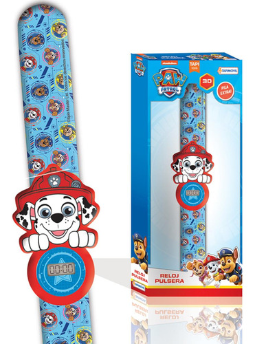 Reloj Paw Patrol Pulsera Digital Con Personaje 3d