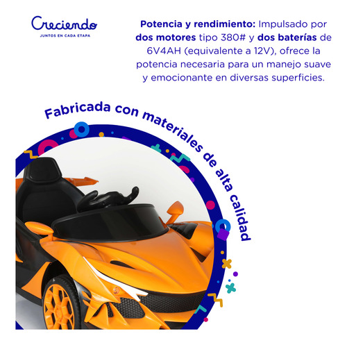 Auto Infantil A Bateria Lamborghini 12v A Control Remoto