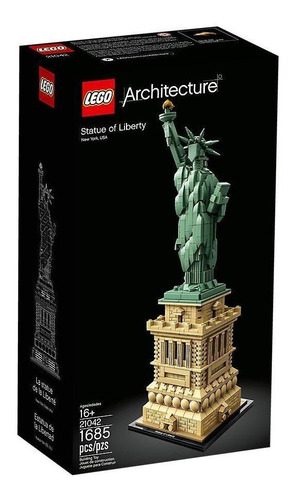 Kit Lego Architecture Estatua De La Libertad 21042 +16 Años