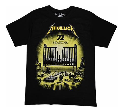 Playera Rock Metallica 72 Seasons Portada