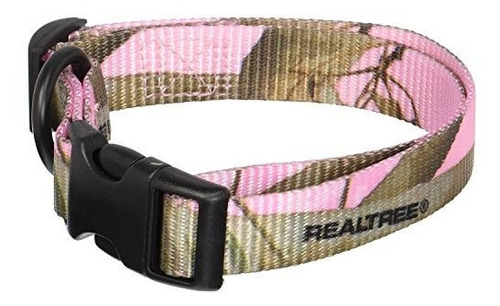 Collar Omnipet Camuflaje Kwik Klip Perro, Mediano, Rosa.