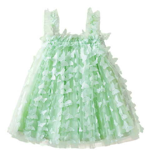 Vestido Casual De Tul De Princesa Para Niña