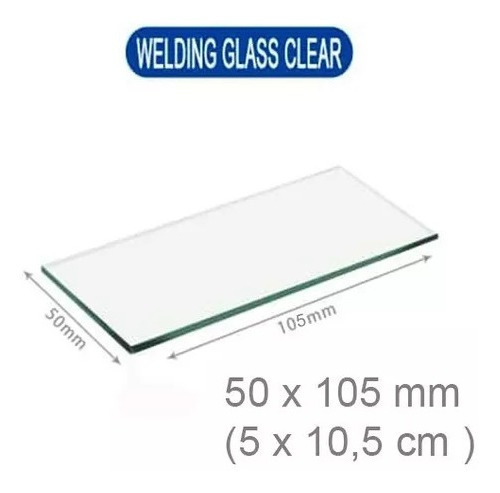 Vidrio Protector Para Máscara De Soldar 10,5 X 5 Cm