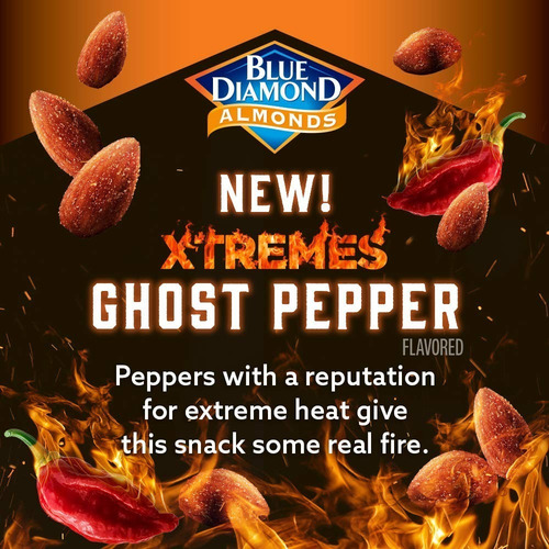 Almendras Muy Picantes Blue Diamond Xtremes Ghost Pepper Hot