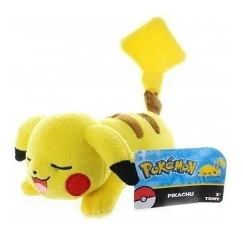 Pelúcia Pikachu Deitado Pokémon Xy 21cm Takara Tomy Original