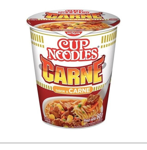 Fideos Cup Noodles Nissin Carne Pack De 6