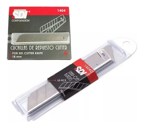 Repuesto Hoja Cutter Sdi 1404a 18 Mm Filos - Pack X 50 Hojas