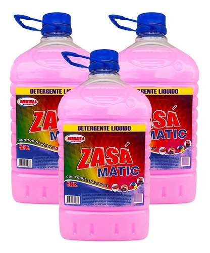 Detergente 5 Litros Zasa Pack De 3