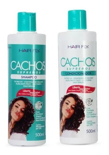  Shampoo E Condicionador Cachos Supremos Hair Fly 2x500ml