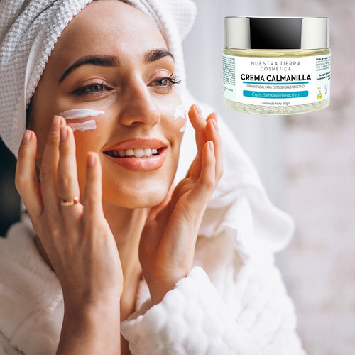 Imagen 2 de 2 de Crema Calmante Cutis Sensible, Rosácea, Eccema, Psoriasis Tipo De Piel Cutis Sensible/reactivo