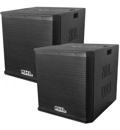 Caixa Ativa 18 Sub 1500w Nhl Top 18 Subwoofer Limiter Cooler