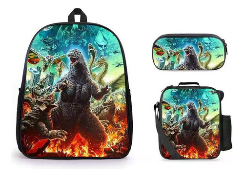 Nueva Mochila Escolar King Kong De Godzilla War Al Por Mayor