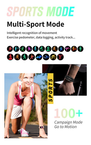 Pulsera Inteligente Smartwatch Ip67 De Mujer Para Xiaomi/ios