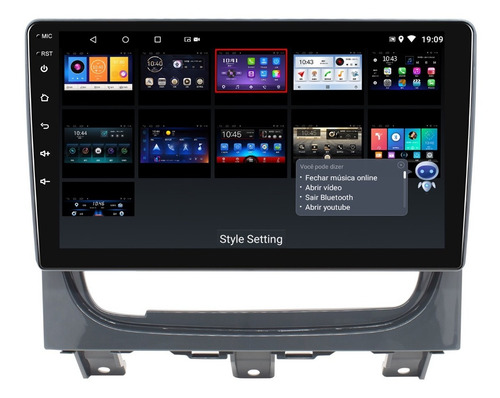 Multimidia Fiat Strada 13/19 Android 14 2gb Carplay Voz 9p