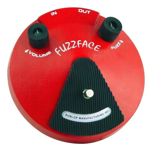 Jim Dunlop Fuzz Face Distortion Jdf2 Color Rojo