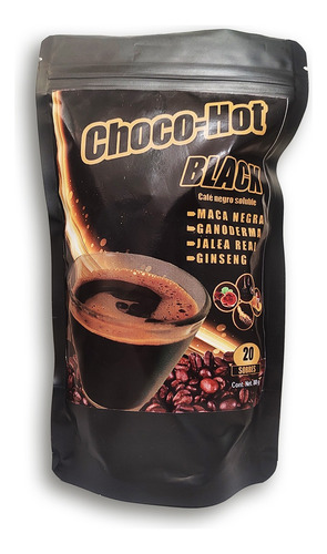 Café Negro Con Ginseng, Ganoderma, Maca Y Jalea Real