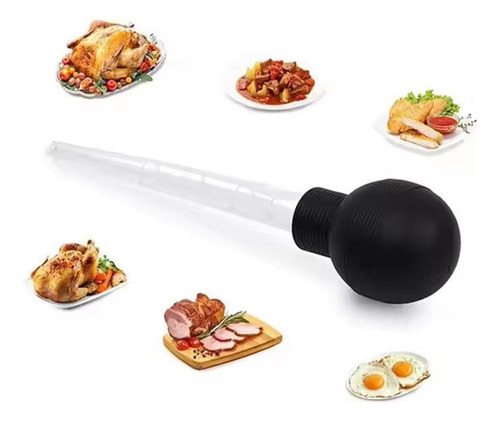 Bulbo De Succión De Silicona Turkey Baster Con Limpiador Par