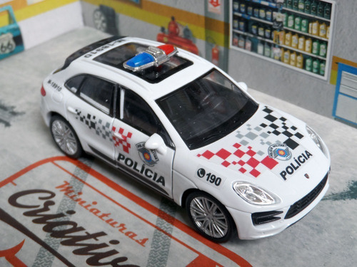 Miniatura Porsche Macan Polícia Militar Pm Sp Atual