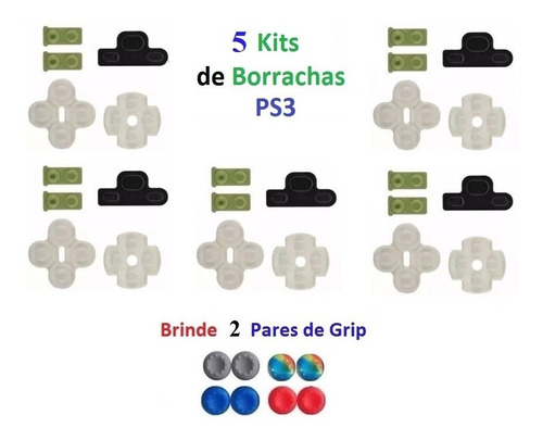 Kit Borrachas Reparo Controle Ps3 - Sk-099