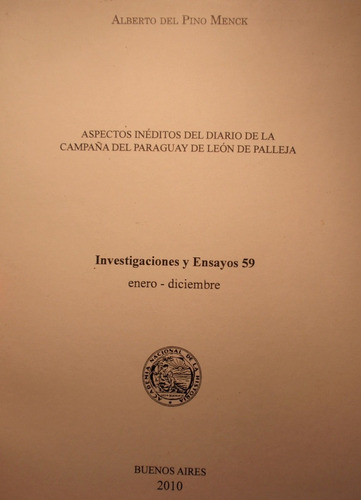 Aspectos Ineditos Diario Leon Palleja Guerra Del Paraguay 