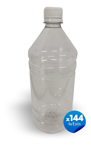 Botellas Plasticas Pet 1 Litro Tapa Rosca X 144 Un 