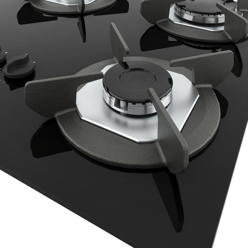 Cooktop Nardelli Safe Ferro Fundido 4 Bocas A Gas Cor Preto 127/220V