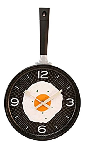 Hometime Reloj Pared Diseño Oval Color Negro