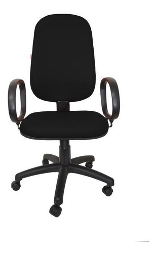 Poltrona Presidente Atom Couro Sintético (corano) Cor Preto