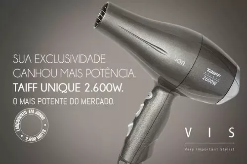 Secador de cabelo Taiff VIS Unique grafite 220V