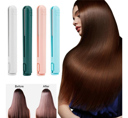 Plancha De Pelo Inalámbrica Con Carga Portátil