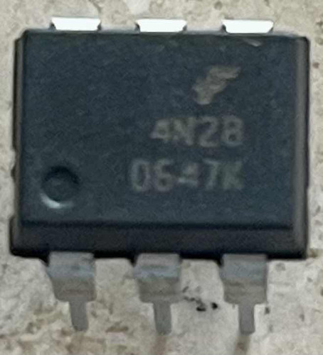 6pcs 4n28 Optoacoplador Salida Transistor Npn