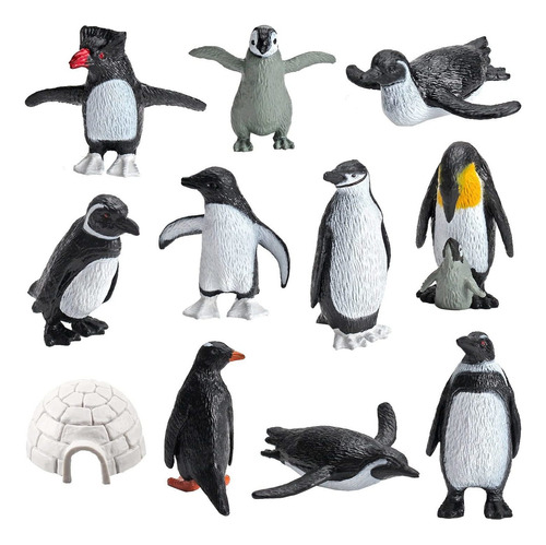 Figuras De Acción De Pingüino, Juego De 11 Figuras De Pin.