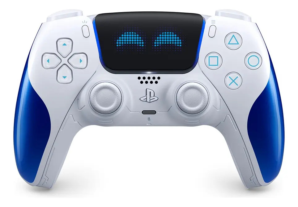 Controlador sem fio Dualsense Astro Bot Joyful Limited E Ps5 branco/azul