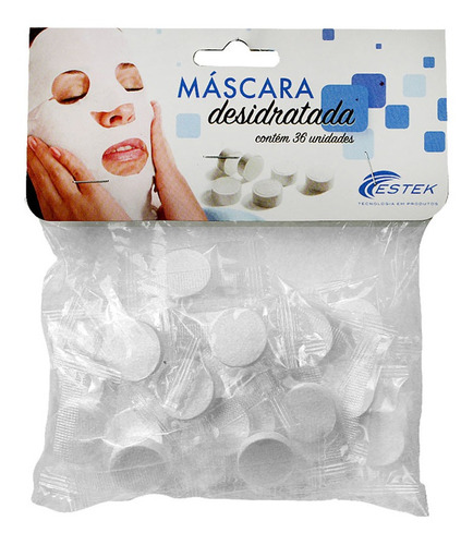 Máscara Desidratada Estética Limpeza De Pele Ozônio Com 36un