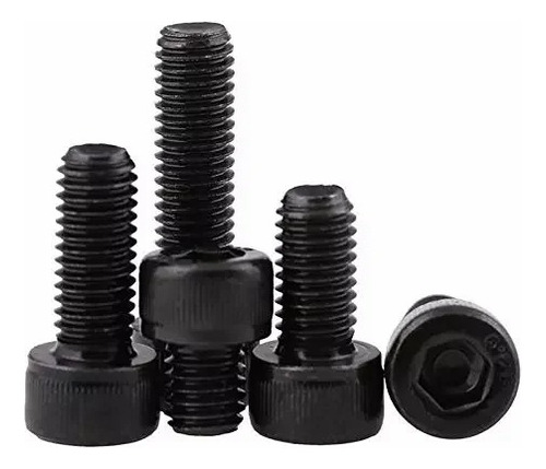 Pack X100u Perno Allen M6 Negro Cabeza Cilindrica 12mm