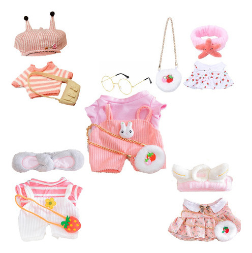 Rosa De Kit 5 Accesorios Ropa Muñeca Pato Lalafanfan