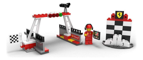 Línea De Meta, Podio Y Minifigura De La Colección Lego Shell